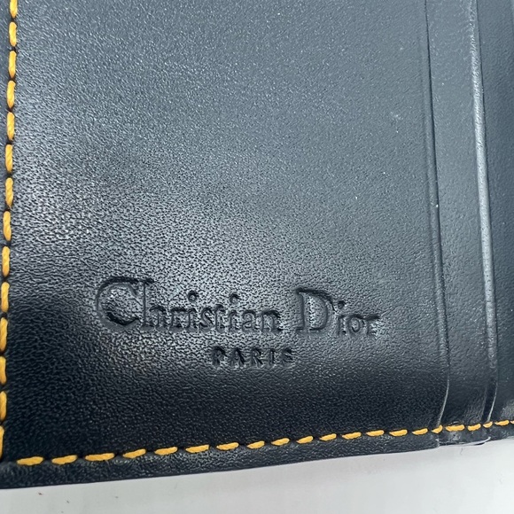 Christian Dior Saddle Compact Wallet Navy Silver - Picture 16 of 16